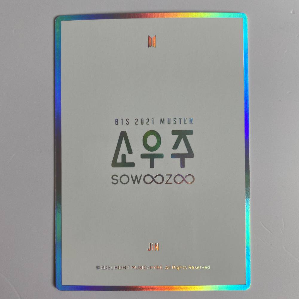 BTS 2021 MUSTER 'SOWOOZOO' MINI PHOTOCARD SPECIAL VERSION - JIN